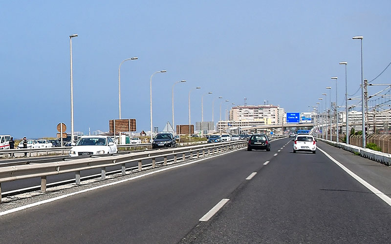 Tramo de autovía en el que sucedió el atropello / FOTO: Eulogio García