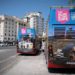 Promoción canaria en los buses turísticos de Cádiz / FOTO: Ayto.