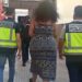 Momento de la detención de la pareja del presunto homicida / FOTO: Policía