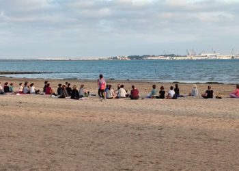 Una de las actividades estivales en la playa / FOTO: Ayto.