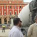 Picardo y Romero convocando a la prensa junto a la obra de la plaza del Rey / FOTO;: AxSí