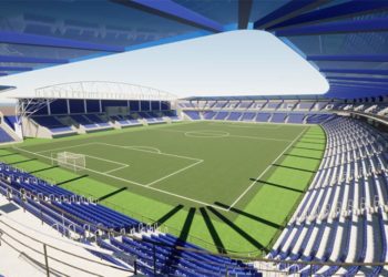 El replanteado estadio municipal, en una recreación virtual