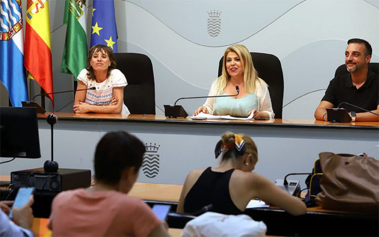 Posiblemente la última rueda de prensa de Sánchez como alcaldesa / FOTO: Ayto.