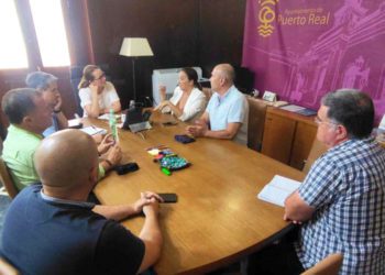 Un momento de la reunión en Alcaldía / FOTO: Ayto.