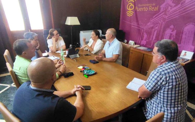 Un momento de la reunión en Alcaldía / FOTO: Ayto.