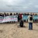 Un momento del acto celebrado en plena playa / FOTO: Apdha