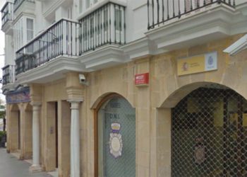 Detalle de la oficina policial en pleno centro