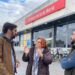 Reunidos a las puertas de la estación portuense / FOTO: IU