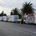 Varias autocaravanas aparcadas en la Zona Franca / FOTO: Eulogio García