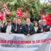 Tras la pancarta / FOTO: UGT Cádiz