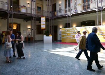 El patio del Palacio de Congresos durante uno de los eventos de 2023 / FOTO: Eulogio García