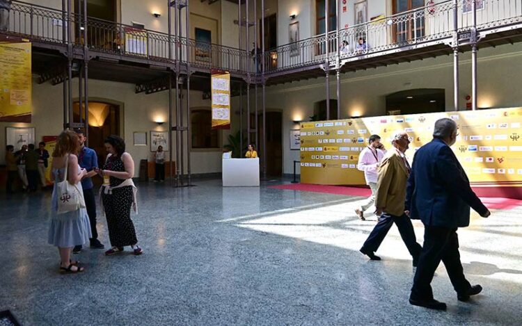 El patio del Palacio de Congresos durante uno de los eventos de 2023 / FOTO: Eulogio García