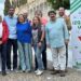 Rafael Gómez (de rojo) junto a compañeros de IU El Puerto / FOTO: IU