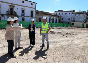 La plaza en pleno proceso de remodelación / FOTO: Ayto.