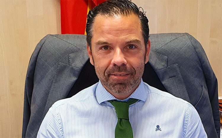 Cervantes Sánchez, en la foto distribuida por Navantia