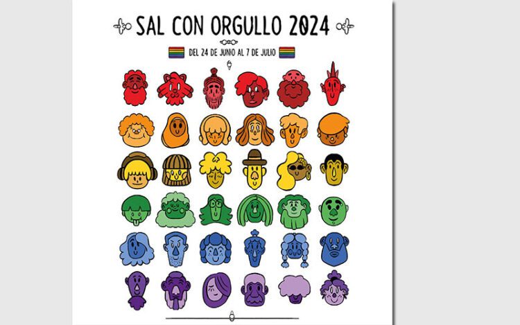 Detalle del cartel del Orgullo 2024