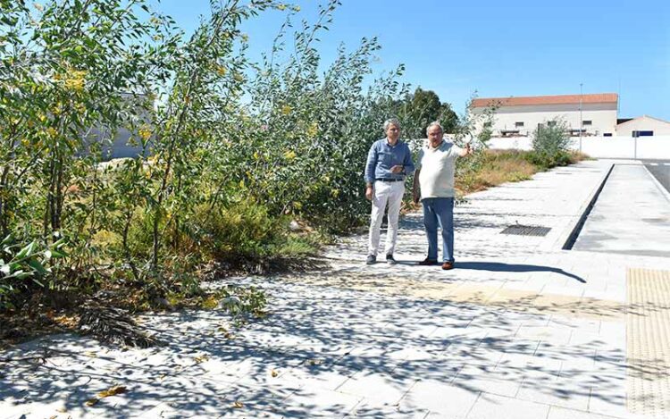 El portavoz andalucista supervisa los urbanizados suelos de Janer / FOTO: AxSí