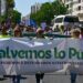 Cabecera de la manifestación por la avenida / FOTO: Eulogio García