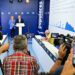 Almudena Martínez y Bruno García ante la prensa / FOTO: Eulogio García