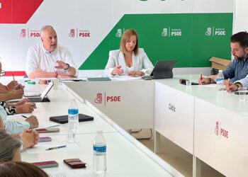 Ruiz Boix reunido con su Ejecutiva provincial / FOTO: PSOE