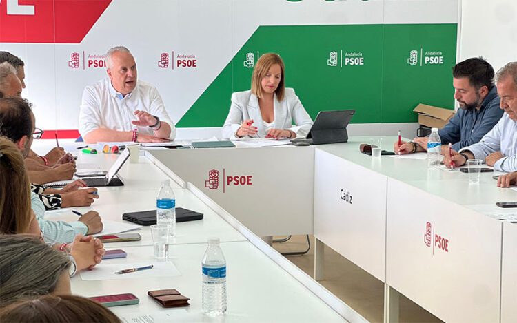 Ruiz Boix reunido con su Ejecutiva provincial / FOTO: PSOE