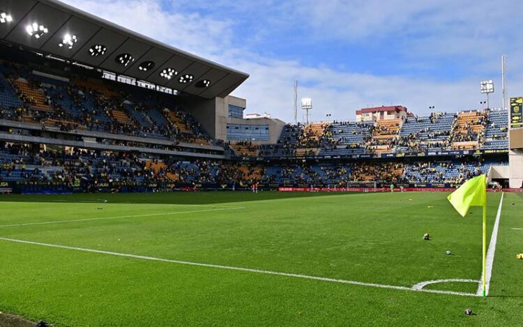 En la previa de un partido en el Nuevo Mirandilla / FOTO: Eulogio García