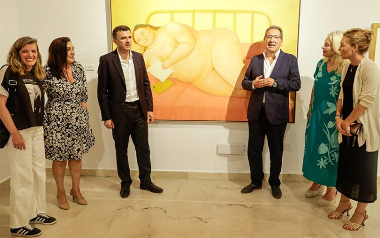 En la inauguración formal de la muestra / FOTO: Fundación Cajasol