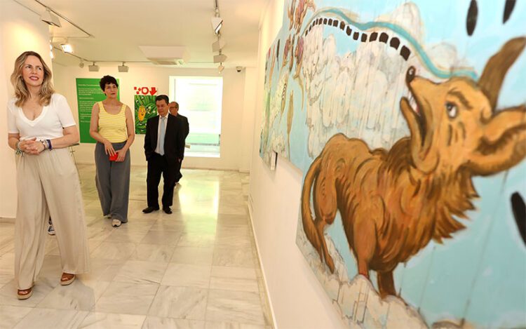 Primera visita institucional a la muestra / FOTO: Diputación