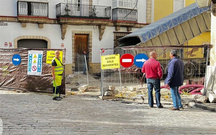 Obras provisionales en la plaza San Juan meses atrás / FOTO: Ayto.