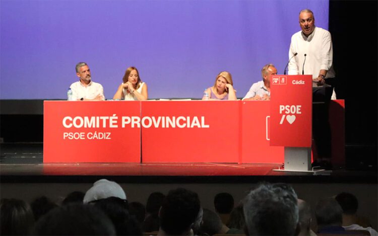 Un momento del comité provincial en Villamartín / FOTO: PSOE