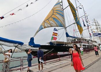 El Capitán Miranda durante su participación en la Gran Regata de 2023 / FOTO: Eulogio García