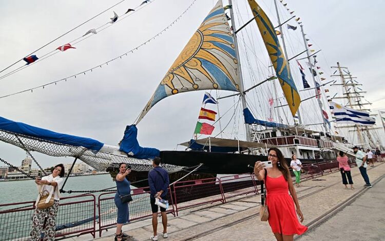 El Capitán Miranda durante su participación en la Gran Regata de 2023 / FOTO: Eulogio García