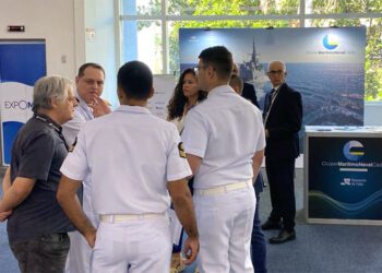 Stand gaditano en la feria brasileña / FOTO: Clúster Marítimo Naval de Cádiz