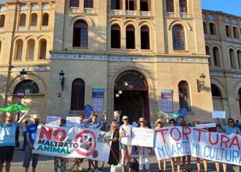 Un momento de la protesta / FOTO: Ecologistas en Acción