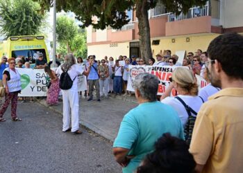 Un momento de la concentración / FOTO: Eulogio García