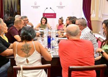 Un momento de la reunión presidida por Gandullo / FOTO: Ayto.