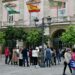 Una pasada protesta laboral a las puertas del Palacio Provincial / FOTO: Eulogio García