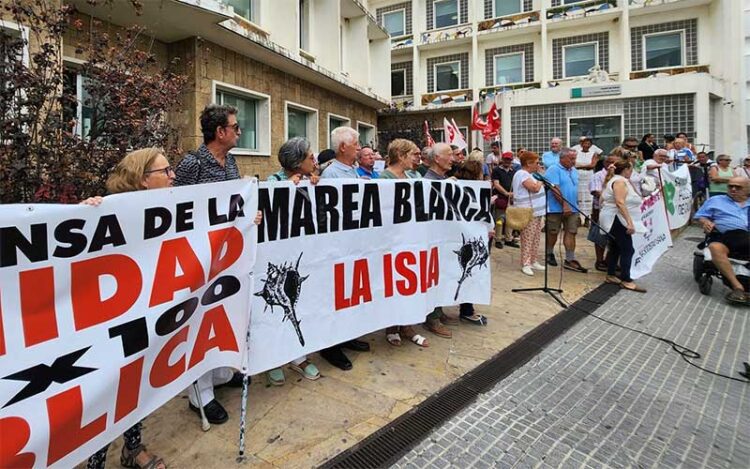 Un momento de la protesta / FOTO: Marea Blanca