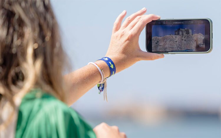 Una de las vistas virtuales del pasado desde La Caleta / FOTO: Ayto.