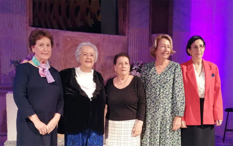 Las homenajeadas en el acto celebrado en el Centro Cultural San José / FOTO: Ayto.