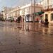 La calle Real tras horas lloviendo intensamente / FOTO: DBC