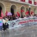 Protestando en la plaza de San Juan de Dios / FOTO: Sindicato de Estudiantes