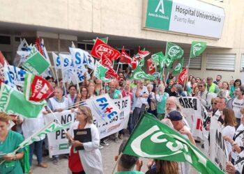 Un momento de la protesta / FOTO: CSIF