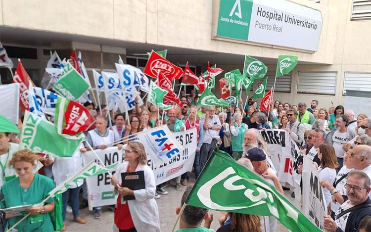 Un momento de la protesta / FOTO: CSIF