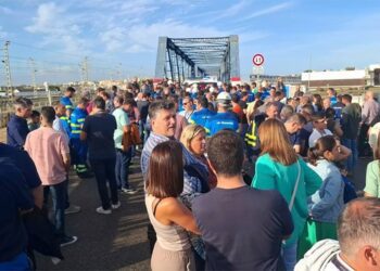 Una reciente protesta de la plantilla de Navantia San Fernando y de la contrata afectada / FOTO: Eulogio García