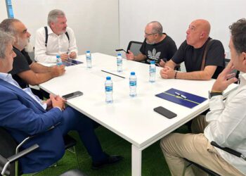 Un momento de la reunión / FOTO: Cádiz CF