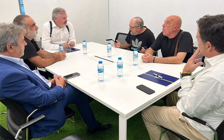 Un momento de la reunión / FOTO: Cádiz CF