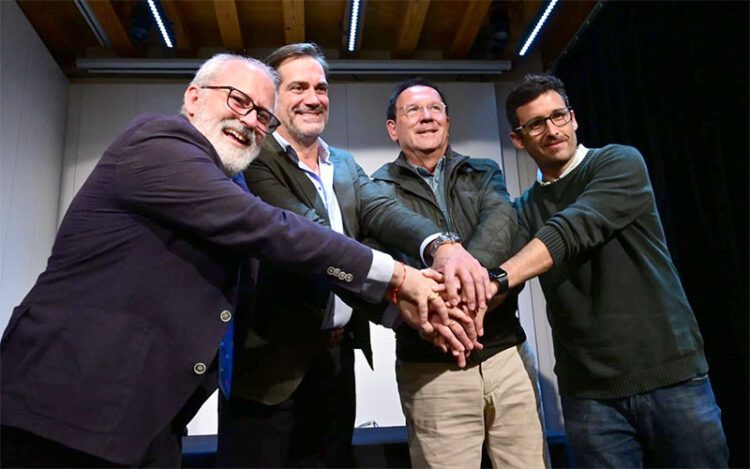 La felicidad de cuatro de los cinco elegidos / FOTO: Eulogio García