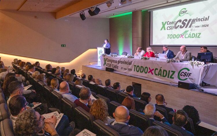 Amézaga defendiendo su candidatura / FOTO: CSIF