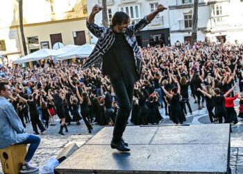 Flashmob flamenco celebrado en noviembre de 2023 / FOTO: Eulogio García